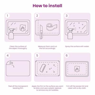 VidaXL Zelfklevende spiegelfolie zilver 90 x 500 cm pet