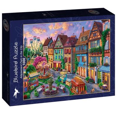 Amusement Park in the City Puzzel 1000 Stukjes