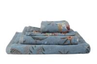 Pip Studio Pip Studio Secret Garden Douchelaken Blauw 70x140 cm - thumbnail