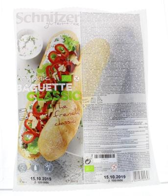 Schnitzer Baguette classic glutenvrij bio 360 Gram