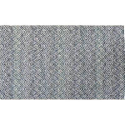 Vloerkleed Zigzag blauw 330x230cm Kare Design