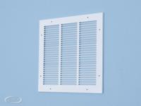 Afdekrooster staal wit RAL 9010 - thumbnail