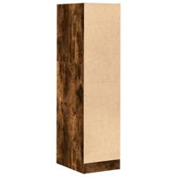 Apothekerskast 30x41x118 cm bewerkt hout gerookt eikenkleurig - thumbnail
