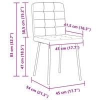 Eetkamerstoelen 6 st fluweel zwart - thumbnail