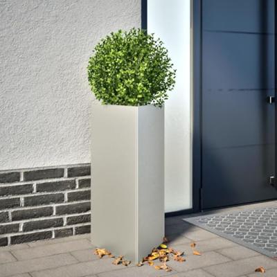 VidaXL Plantenbak driehoek 40x34,5x70 cm roestvrij staal
