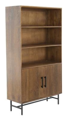 Light & Living Opbergkast 'Dubaku' Mangohout, 180 x 100cm, kleur Donkerbruin