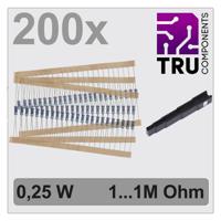 TRU COMPONENTS TC-12888448 T22P035 Metaalfilmweerstand assortiment Axiaal bedraad 0.25 W 1 % 200 stuk(s) - thumbnail