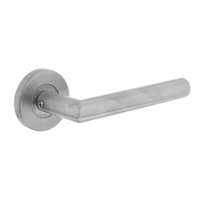 Intersteel Deurkruk Jura hoek 90° neutraal op rozet EN1906/3 - RVS Intersteel Deurkruk Jura hoek 90° neutraal op rozet EN1906/3 - RVS