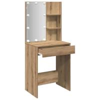 Kaptafel met LED-verlichting 60x40x140 cm artisanaal eikenkleur - thumbnail