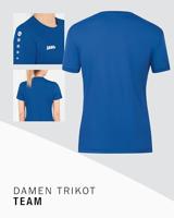 JAKO 4233D Shirt Team Km Dames - Sportroyal - 44 - thumbnail