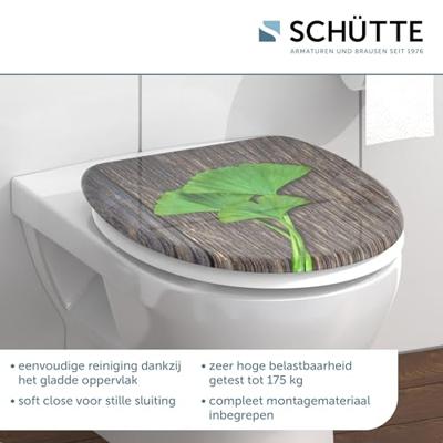 Schutte Duroplast WC-bril GINGKO&WOOD met soft-close
 82154 - thumbnail