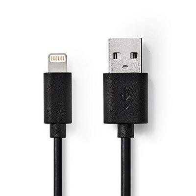Nedis Lightning Kabel | Apple Lightning 8- Pins naar USB-A Male | 1 m | Wit | 1 stuks - CCGB39300WT10 CCGB39300WT10 - thumbnail