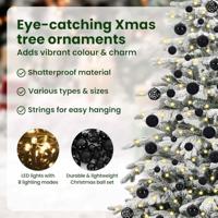 VidaXL Kunstmatige inklapbare kerstboom wit 180 cm pe en pvc - thumbnail