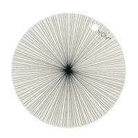 OYOY 1100906 placemat Rond Zwart, Wit 2 stuk(s) - thumbnail