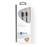 Stereo audiokabel | 3,5 mm male - 3,5 mm female | 3,0 m | Antraciet - thumbnail