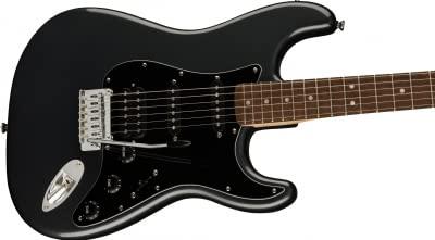 Squier Affinity Series Stratocaster HSS Pack IL Charcoal Frost Metallic starterset elektrische gitaar