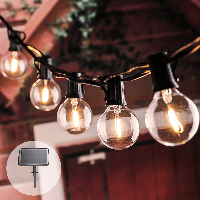 Solar lichtslinger chain met 25 led filament lampen