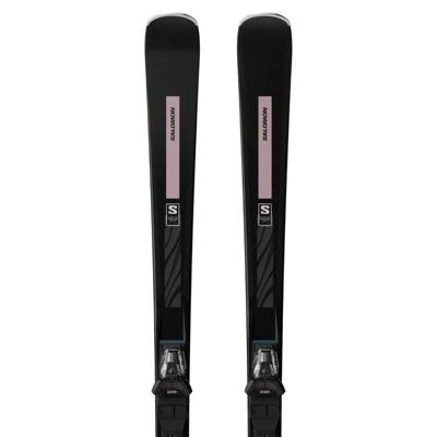 Salomon E S/Max N°8 + M10 GW L80 Ski Dames Black/Rose Gold Met. 165 Salomon E S/Max N°8 + M10 GW L80 Ski Dames Black/Rose Gold Met. 165