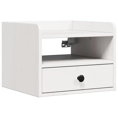 Nachtkastje 2 pcs Wit 38 x 36 x 29,5 cm Massief grenenhout