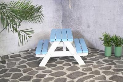Kinderpicknicktafel Mickey blauw/wit - thumbnail