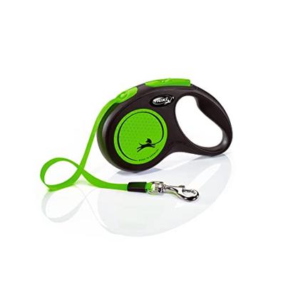Flexi rollijn new neon tape zwart / groen - thumbnail