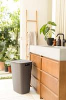 Curver Softex wasbox met deksel Taupe - thumbnail