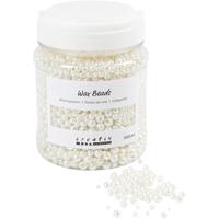 Creativ Company Waskralen, d 3-8 mm, gatgrootte 1,3-2,5 mm, ca. 5000, wit parelmoer, 430 gr, 700 ml/ 1 doosje - thumbnail