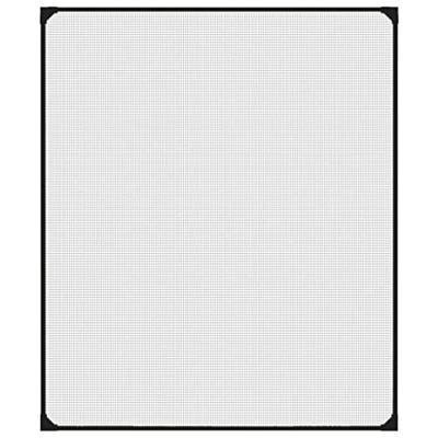 VidaXL Insectenhor voor ramen magnetisch 100x120 cm antracietkleurig