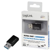 LogiLink Wireless AC 1200 Mbps Dual Band USB Adapter WiFi-stick USB-A 3.2 Gen 1 1200 MBit/s - thumbnail