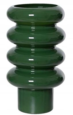 Decoris vaas glas deco 14x25.5cm groen