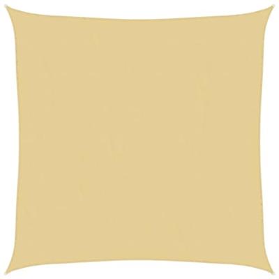 Zonnezeil 7x7 m 100% polyester oxford zandkleurig Zonnezeil 7x7 m 100% polyester oxford zandkleurig