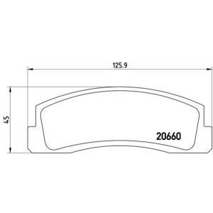 Remblokken set P41002