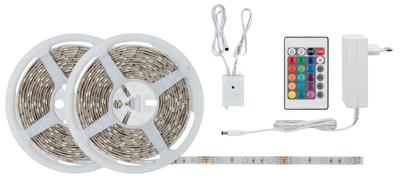 Paulmann SimpLED 78980 LED-strip complete set Met connector (male) 12 V 10 m RGB 1 stuk(s)