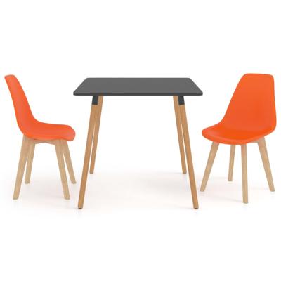 Vidaxl 3-delige Eethoek Oranje