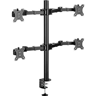 SpeaKa Professional SP-MM-540 Monitorbeugel 4-voudig 43,2 cm (17) - 81,3 cm (32) Zwart Kantelbaar en zwenkbaar, Draaibaar, In hoogte verstelbaar