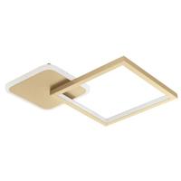 Eglo Instelbare led plafondlampGafares vierkant - goud - 900424 - thumbnail