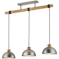 Antiek Nikkel LED Hanglamp - 3-Lichts - E27 Fitting - Aluminium - thumbnail