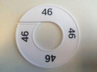 Maatring wit/zwart 46 - thumbnail