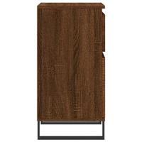 Dressoirs 2 st 40x35x70 cm bewerkt hout bruineikenkleurig - thumbnail