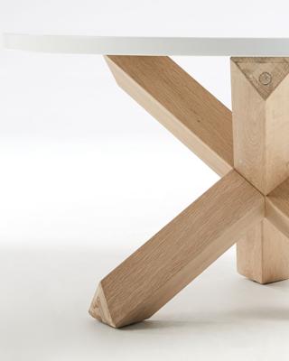 Kave Home Salontafel 'Lotus' 65cm, kleur Wit