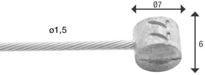 Elvedes Rem binnenkabel slick rvs 2000 mm ø 1,5 mm (100x) Elvedes Rem binnenkabel slick rvs 2000 mm ø 1,5 mm (100x)