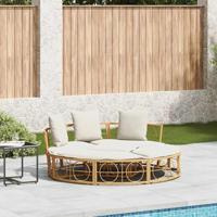 Loungebed voor buiten zonder luifel poly rattan - thumbnail