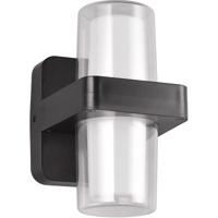 LED Wandlamp - Wandverlichting - Trion Meyra - 3.5W - 2 Lichtpunten - Warm Wit 3000K - Kegel - Mat Zwart - Kunststof - thumbnail