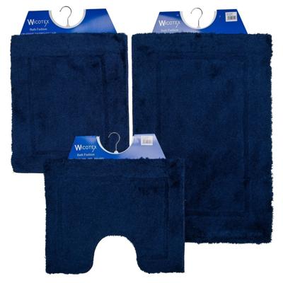 Wicotex badmat 60x90 cm uni donker blauw Wicotex badmat 60x90 cm uni donker blauw