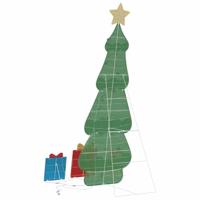 Verlichte Kerstboom met 3 Cadeau Dozen 2D Warm Wit 150 cm - thumbnail