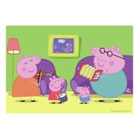 Ravensburger legpuzzel thuis bij peppa pig, 2x12 st. - thumbnail