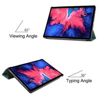 3-Vouw sleepcover hoes - Lenovo Tab P11 / P11 Plus - Groen - thumbnail
