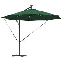 Cantilever Banana Parasol met slot Groen 294 x 294 x 248 cm - thumbnail