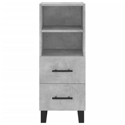 Dressoir 34,5x34x90 cm bewerkt hout betongrijs