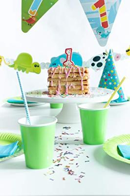 Groene bekers 350ml - 8 stuks